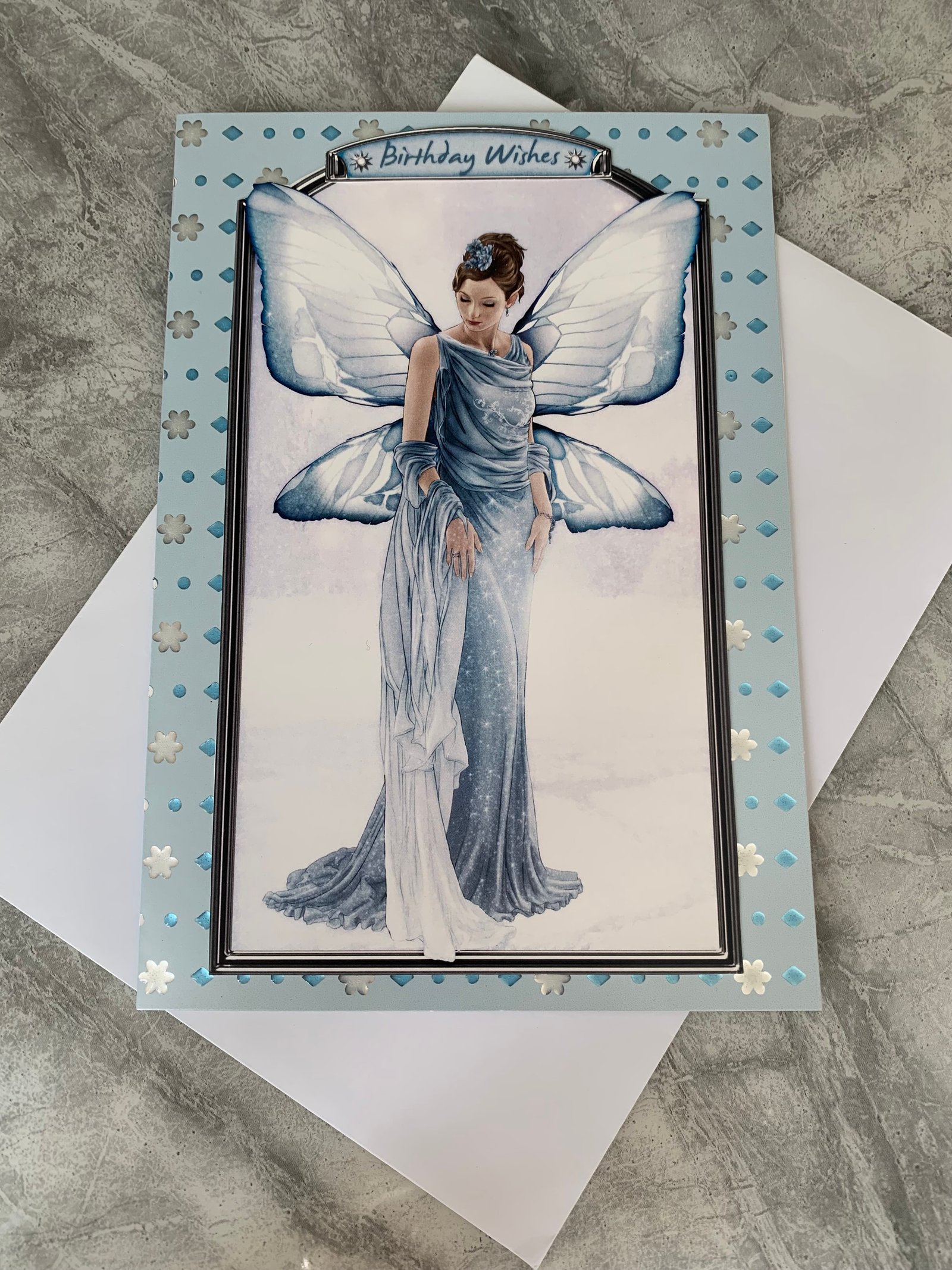 Blue Fairy Birthday card