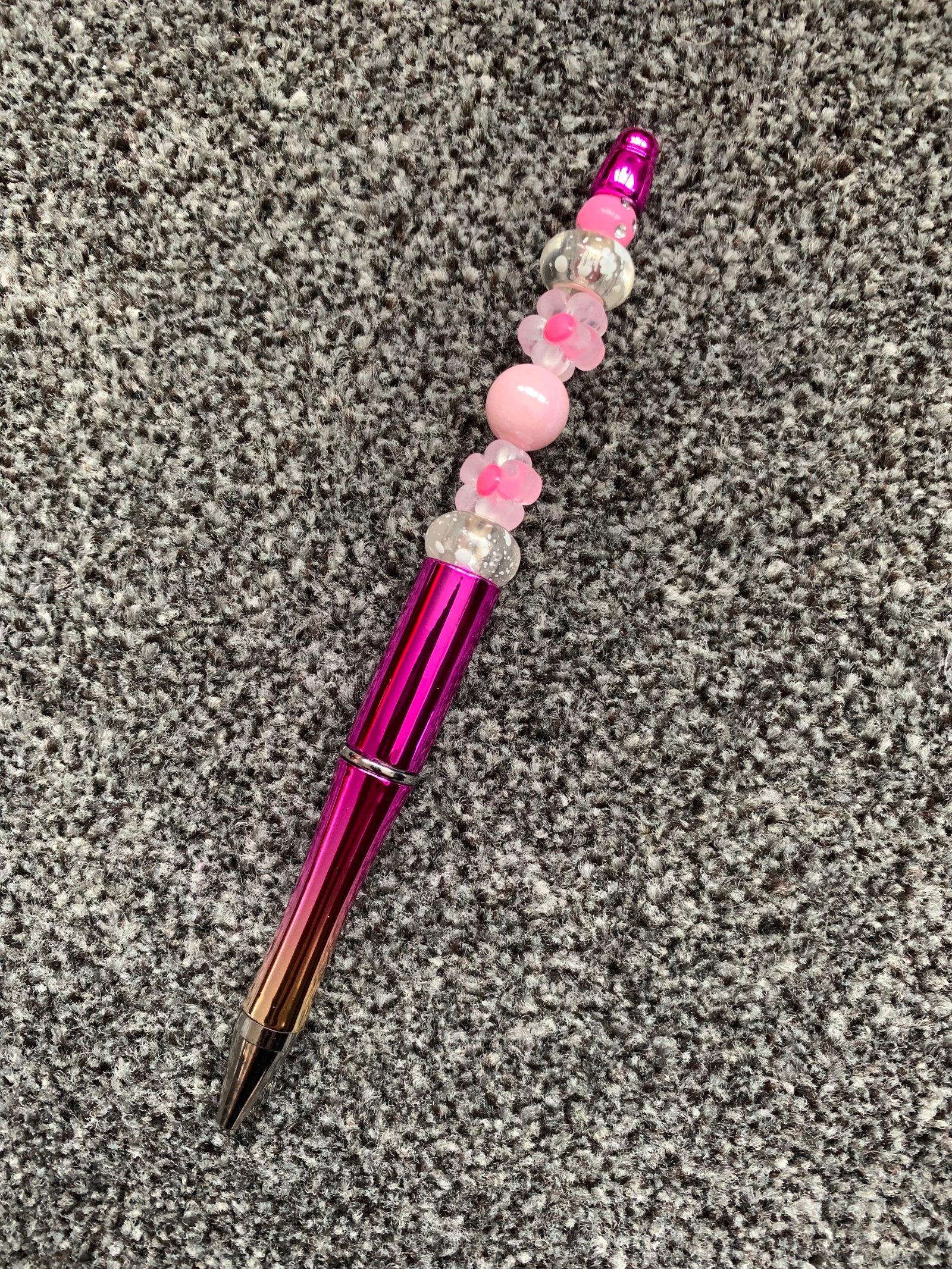 Hand Crafted Writing pen (Pink Flower)