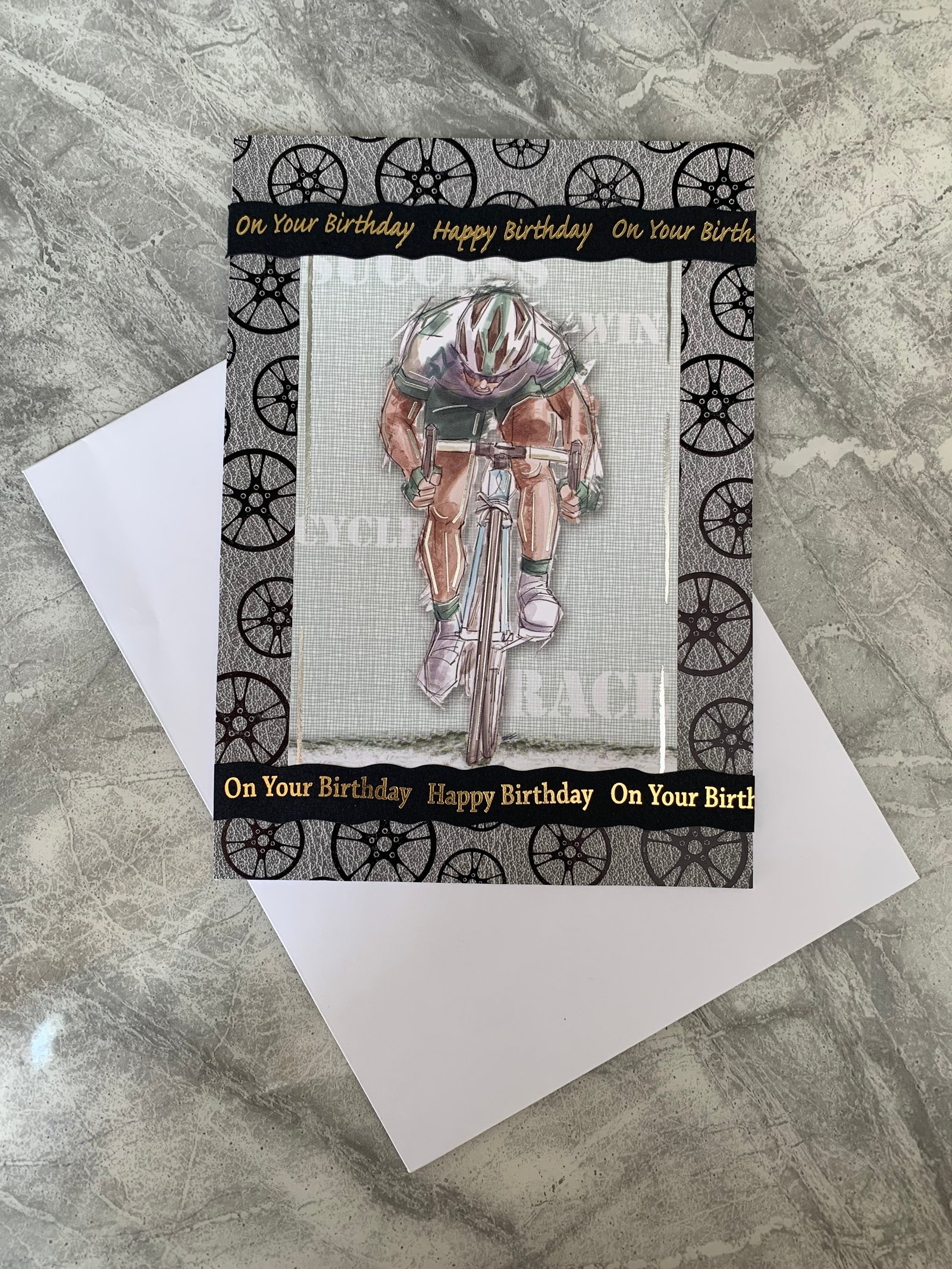 Men’s Cycling Birthday Card