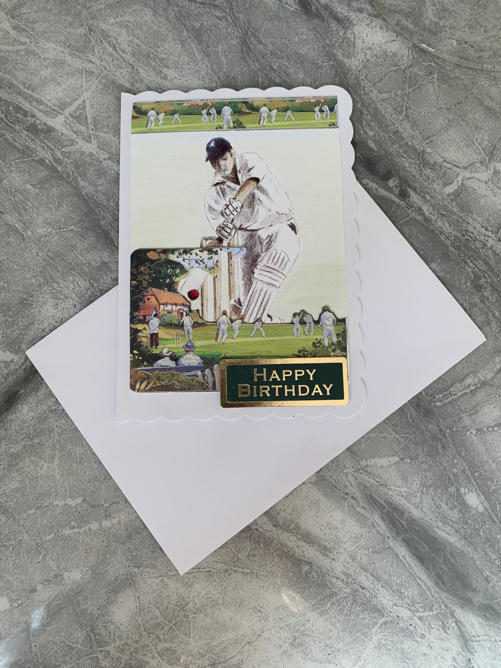 Men’s cricket Birthday card
