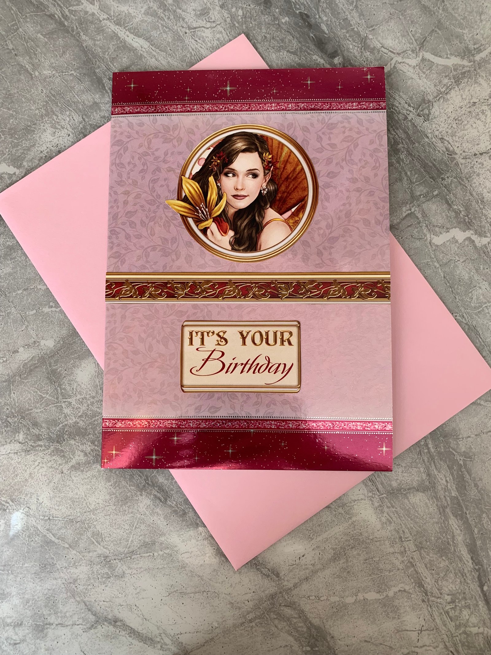 Hand crafted It’s your Birthday fairy card