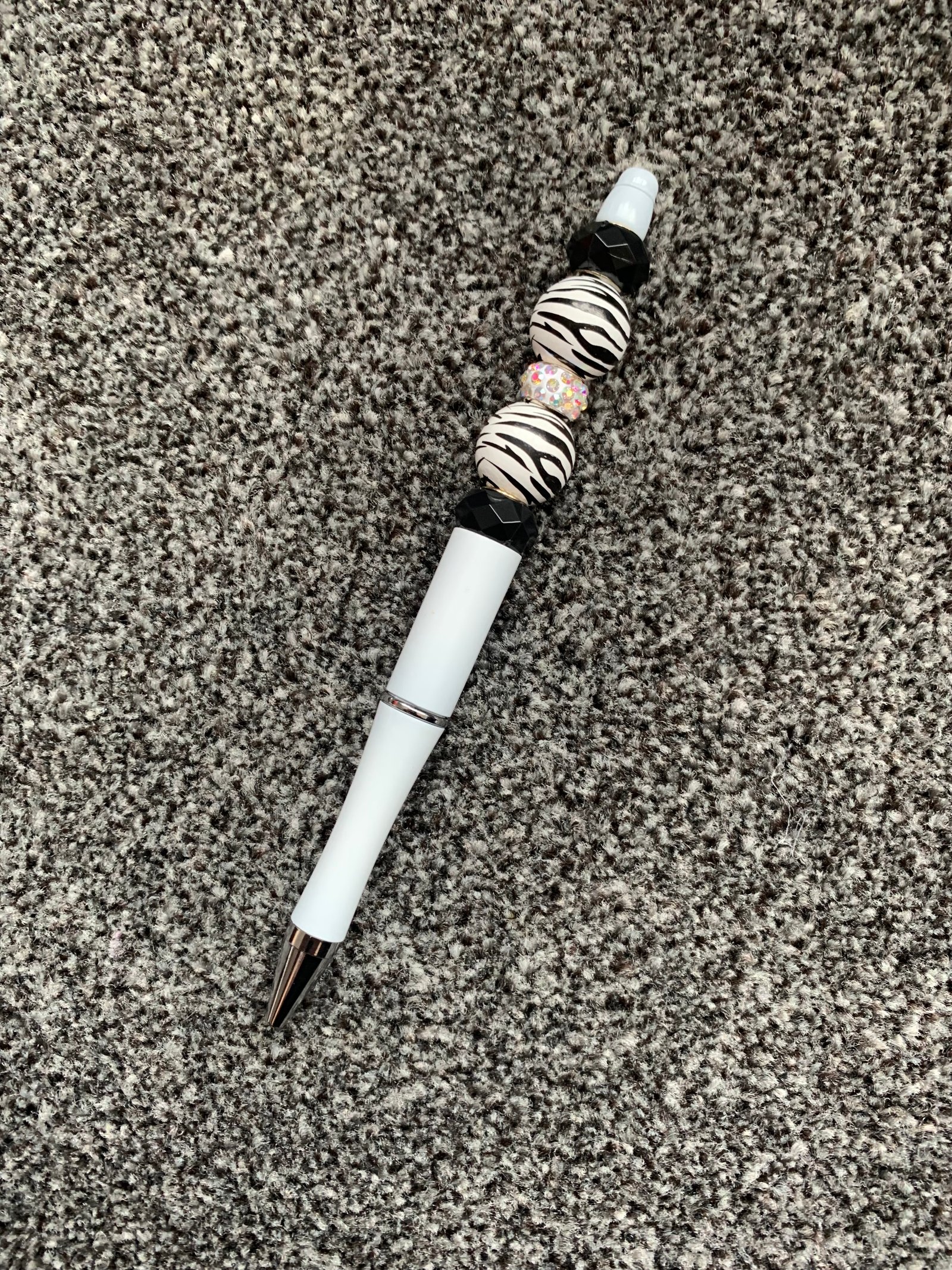 Hand Crafted Writing Pen (Zebra Print)